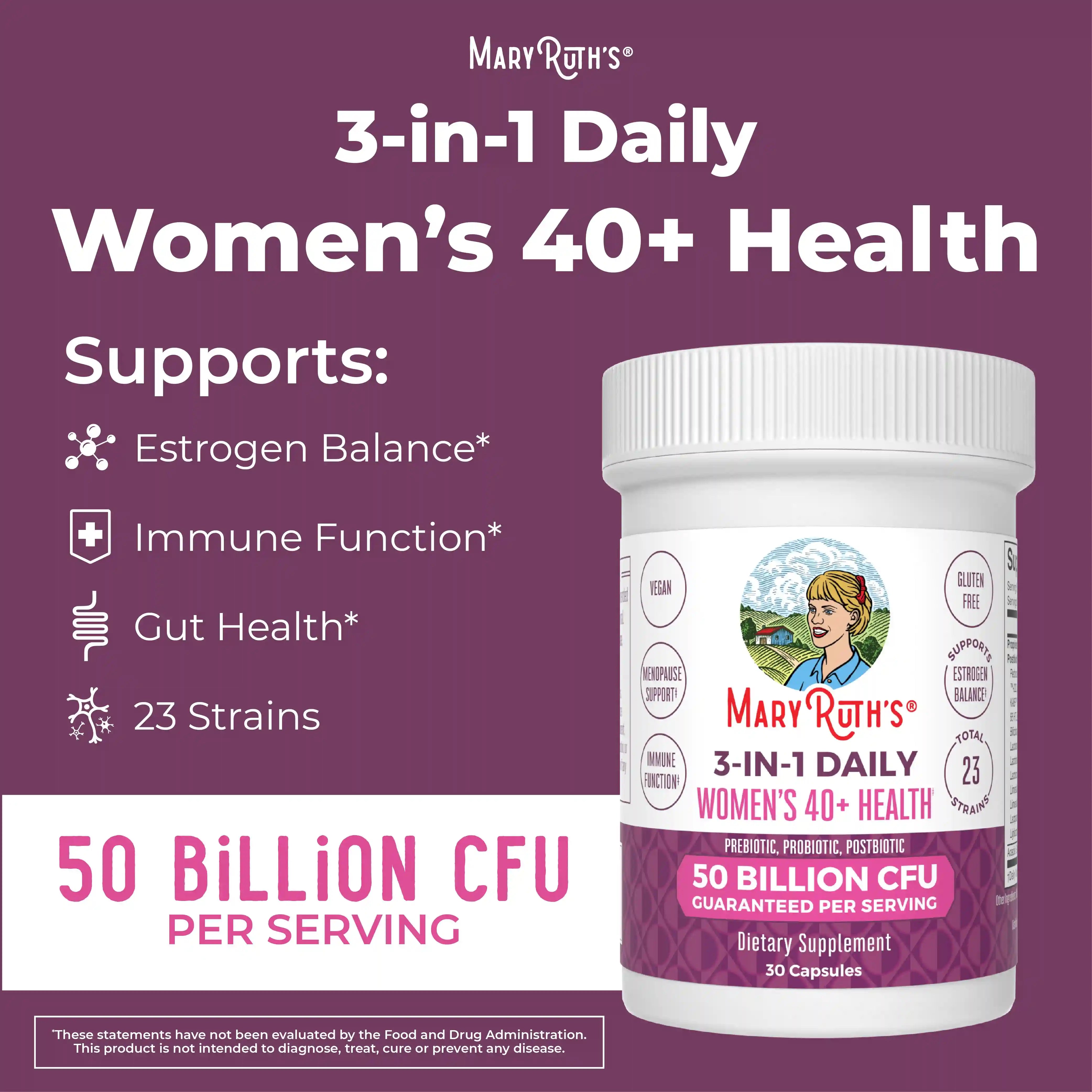 3-in-1 Women's 40+ Daily Health Capsules