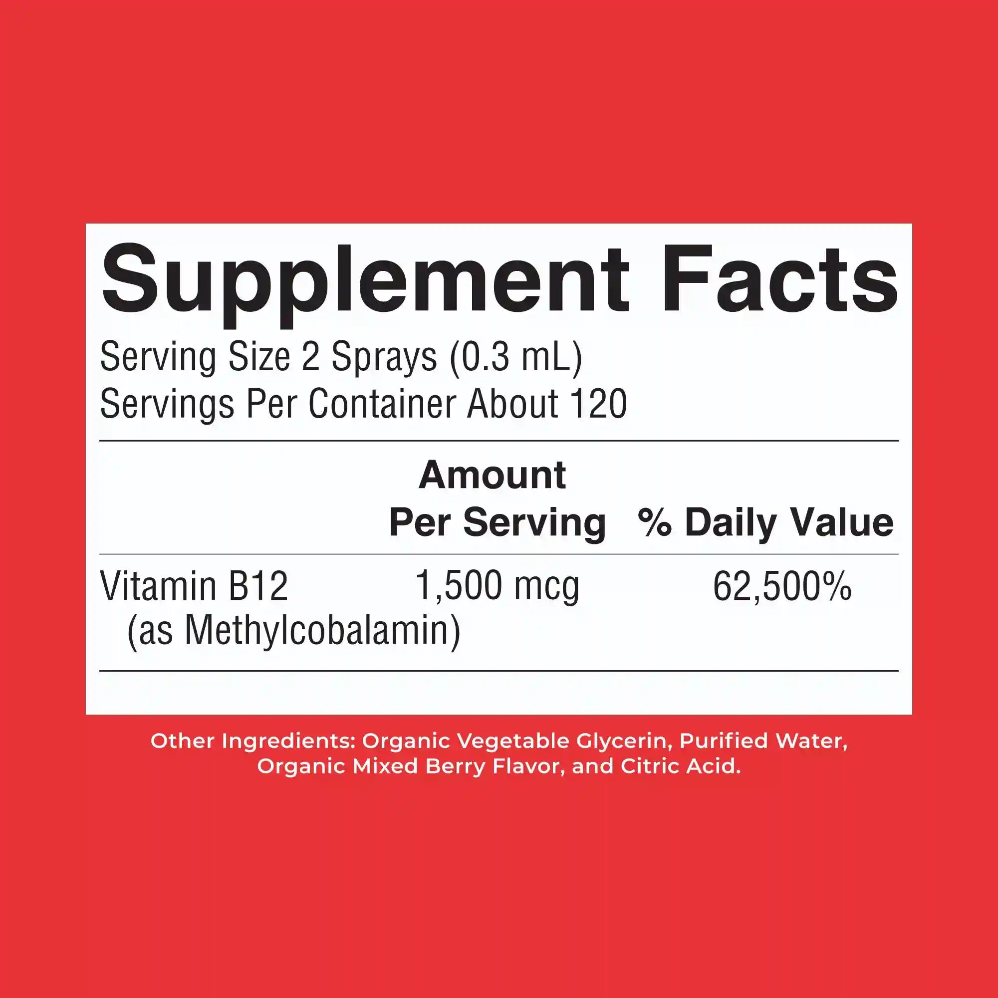Methyl B12 Organic Spray