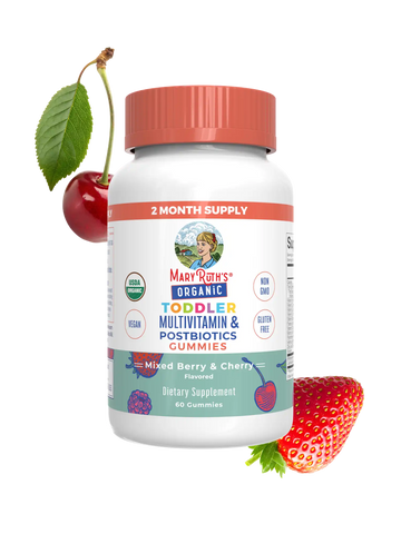 Organic Toddler Multivitamin + Postbiotics Gummies