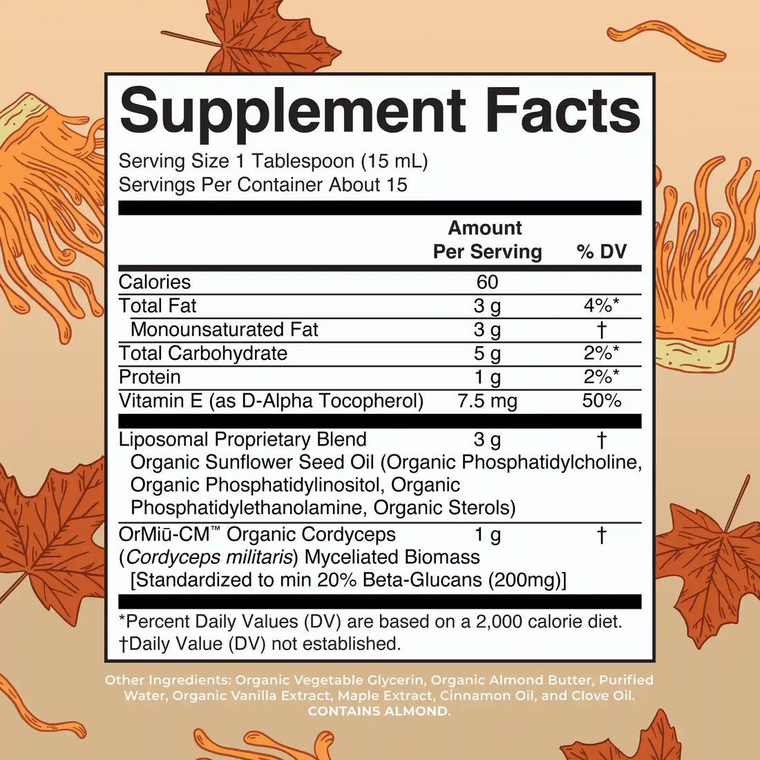 Organic Cordyceps Mushroom Liposomal