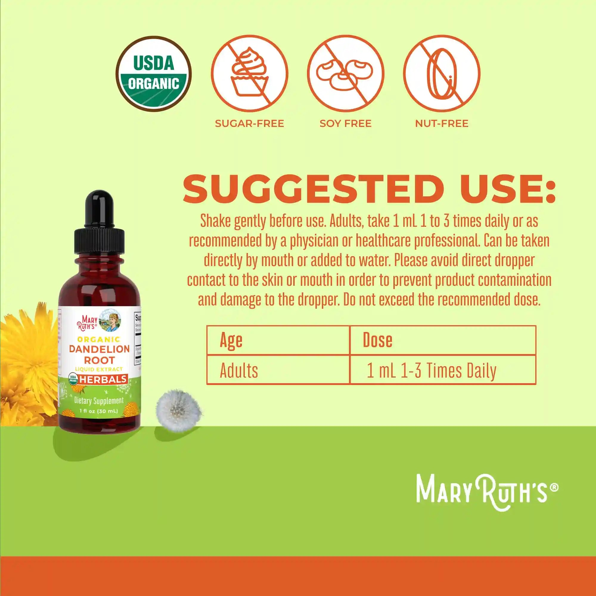 Organic Dandelion Root Liquid Extract