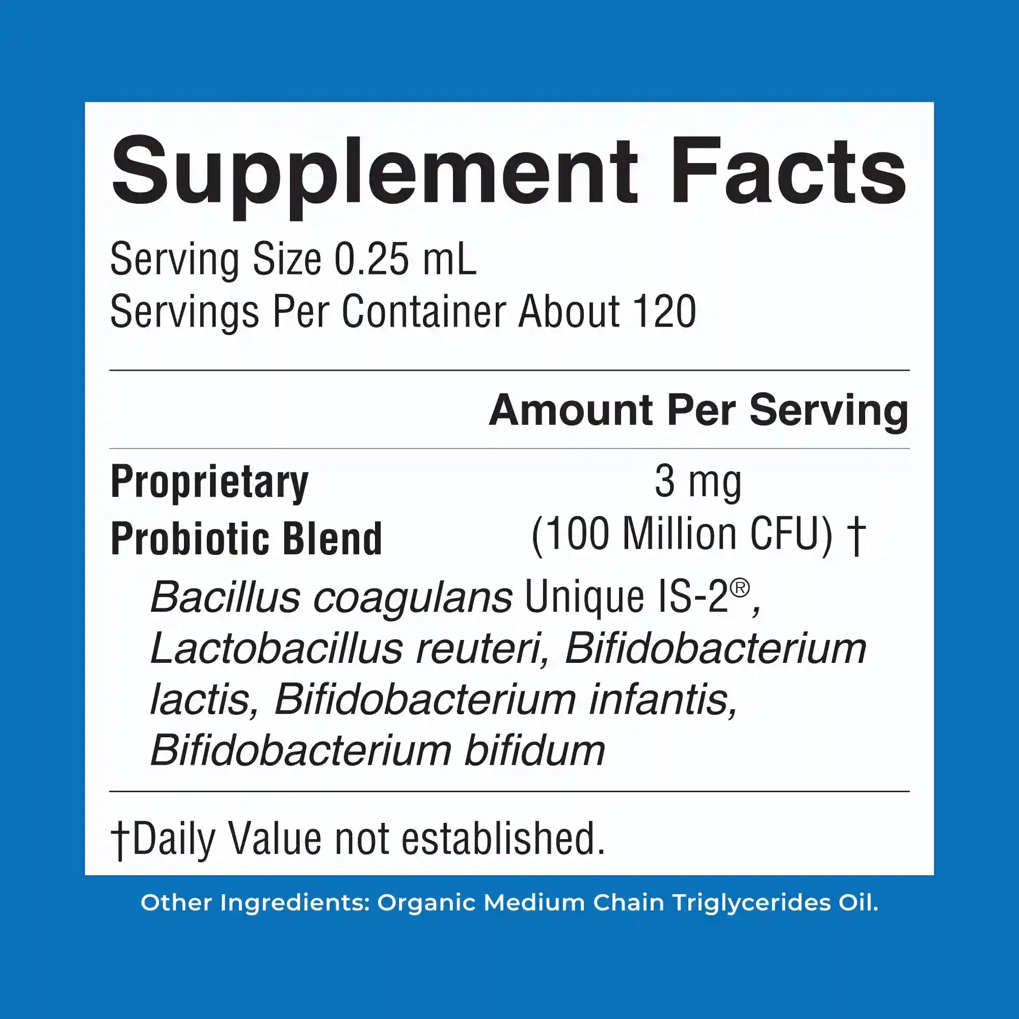 Organic Infant Liquid Probiotic