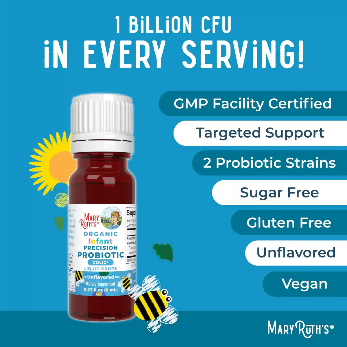 Organic Infant Precision Probiotic Colic Liquid Drops