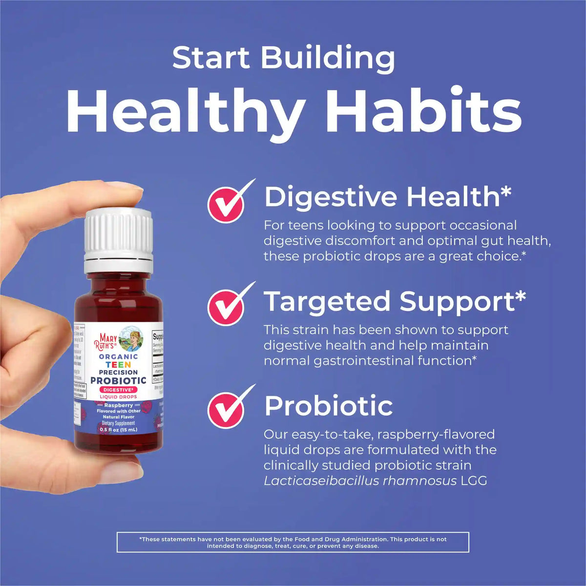 Organic Teen Precision Probiotic Digestive Liquid Drops