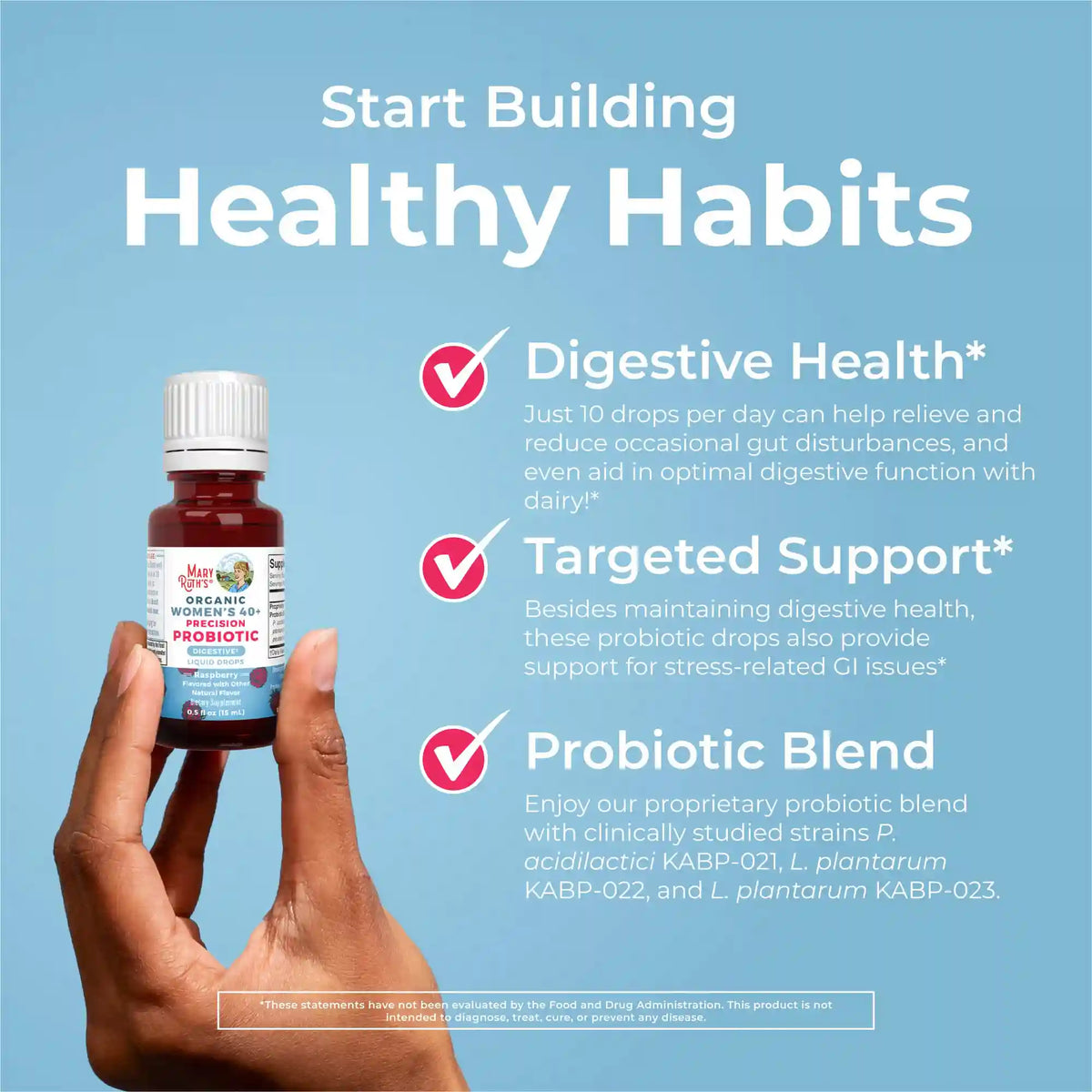 Organic Women's 40+ Precision Probiotic Digestive Liquid Drops