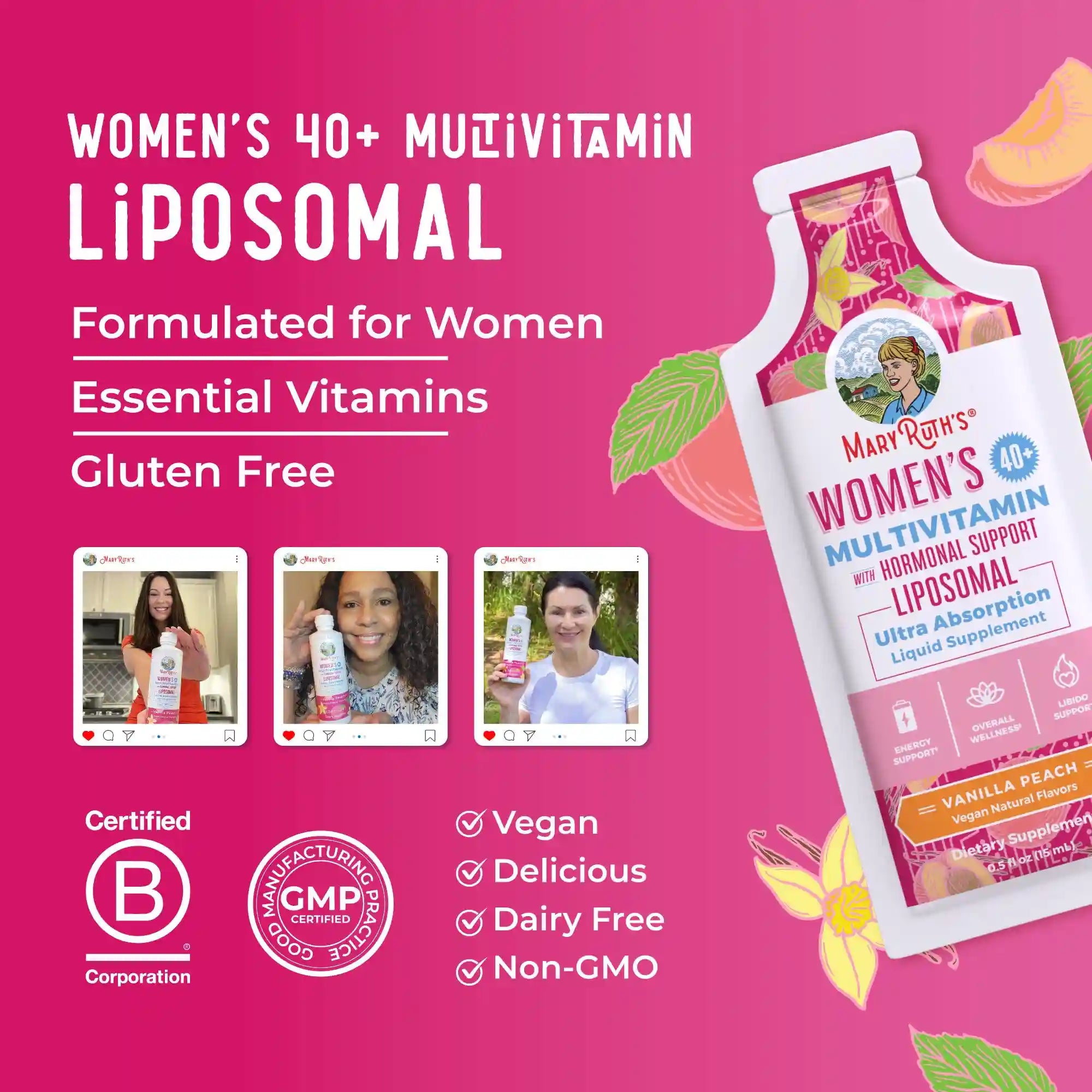 Women's 40+ Multivitamin Liposomal Pouches