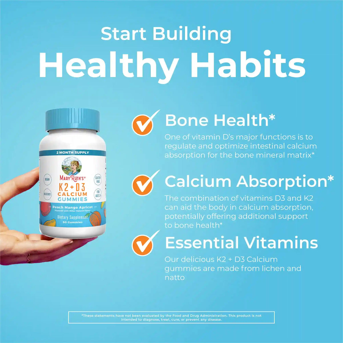 K2 + D3 Calcium Gummies