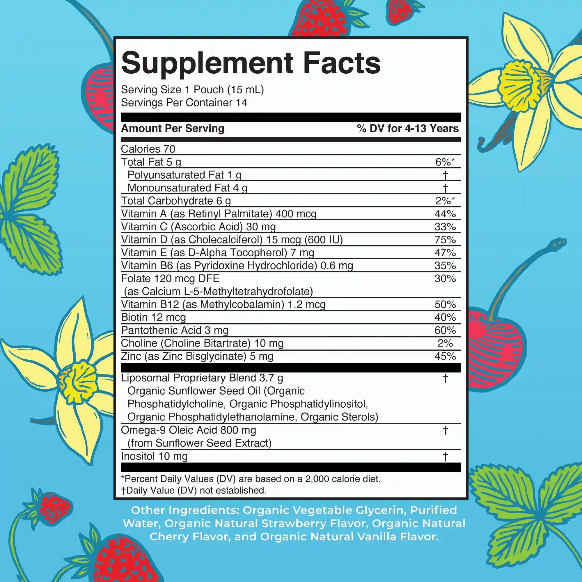 Kids Multivitamin Liposomal Pouches