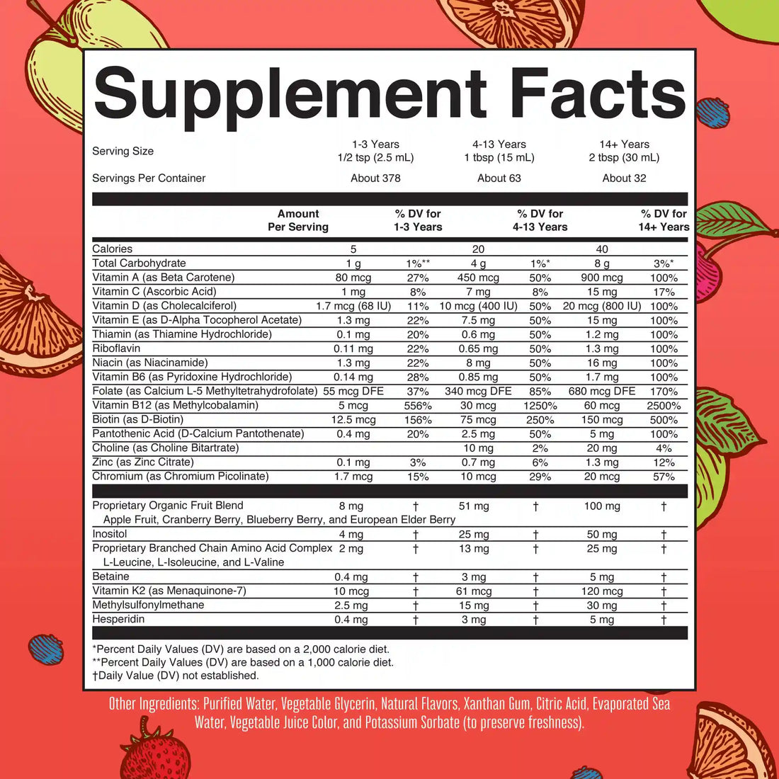 Liquid Morning Multivitamin Essentials+