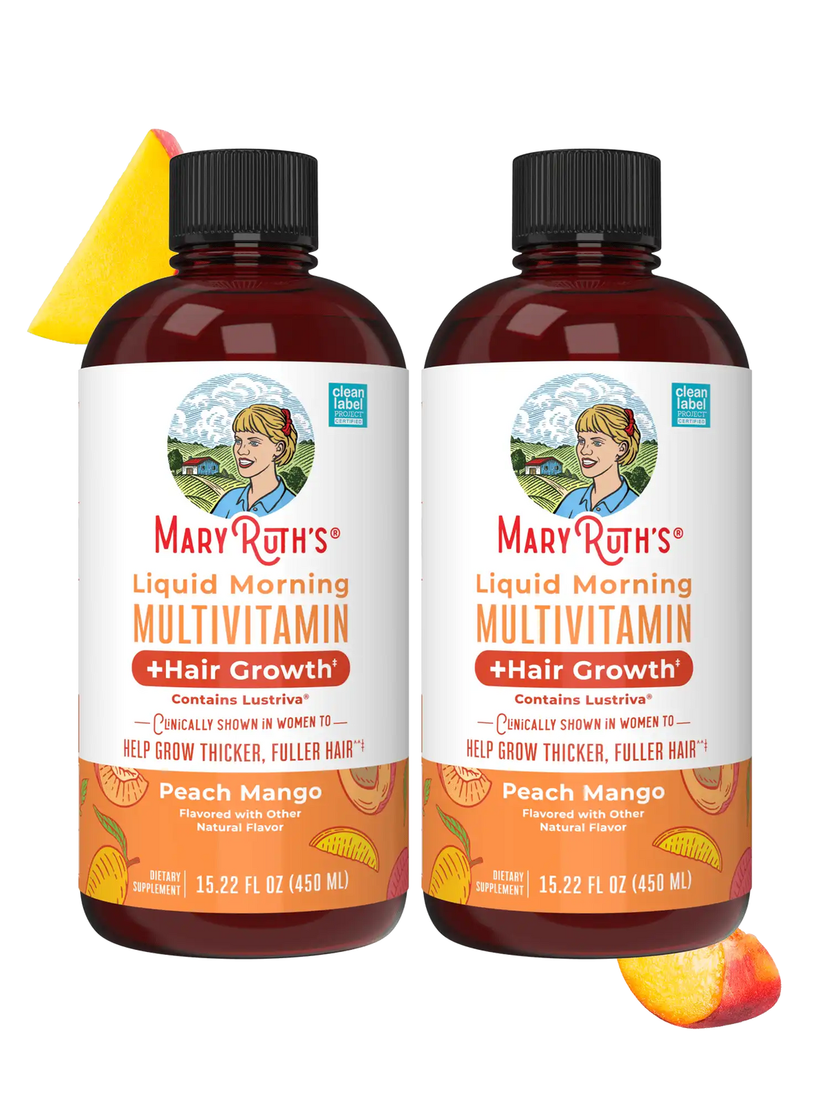 Liquid Morning Multivitamin + Hair Growth (2-Pack)