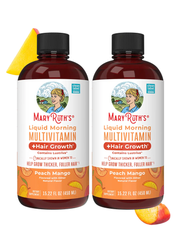 Liquid Morning Multivitamin + Hair Growth (2-Pack)