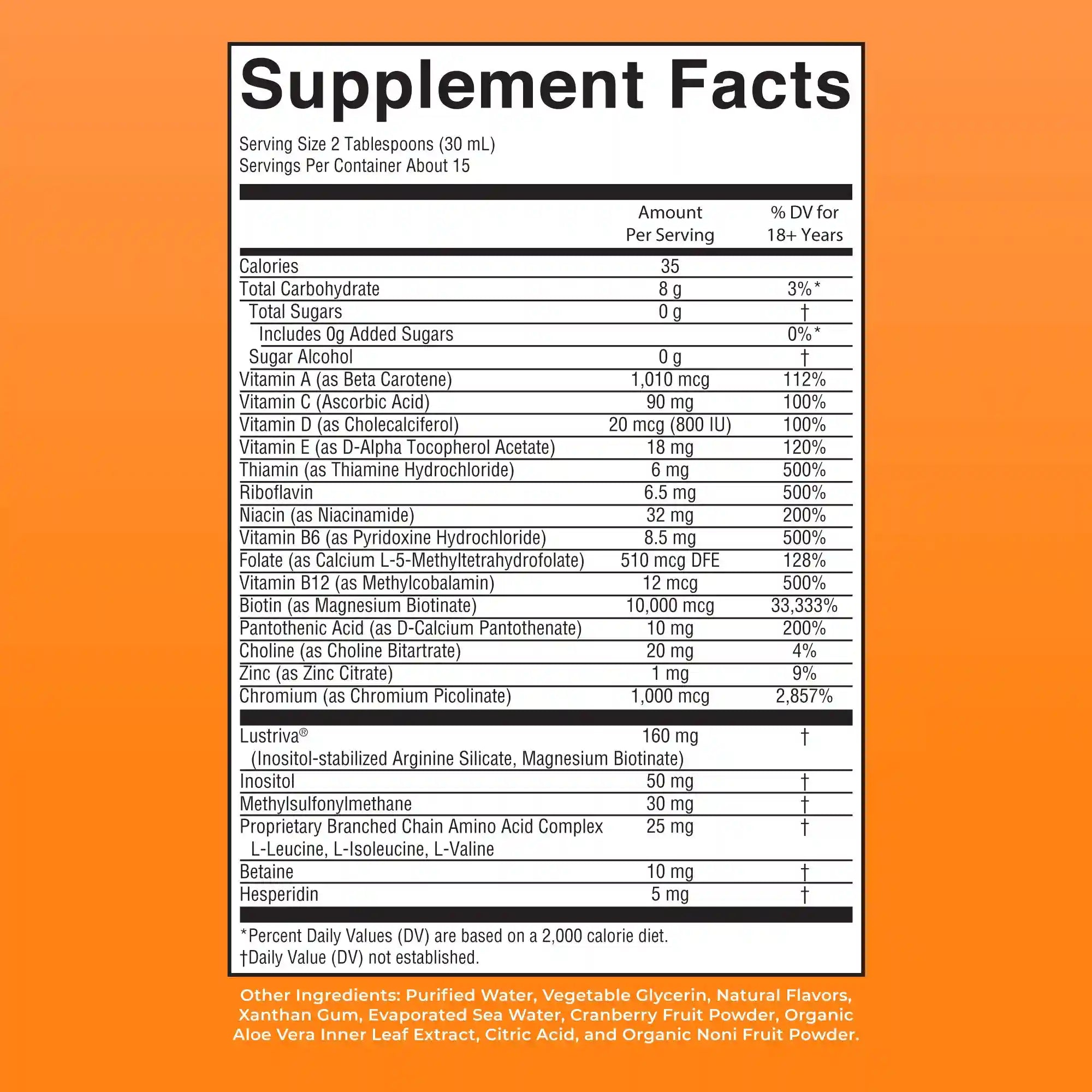 Liquid Morning Multivitamin + Hair Growth
