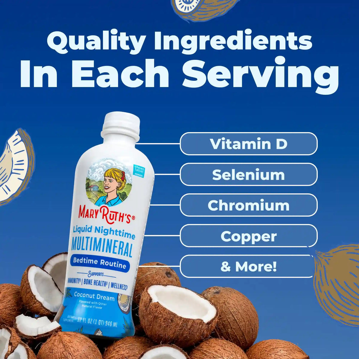 Liquid Nighttime Multimineral (Coconut)