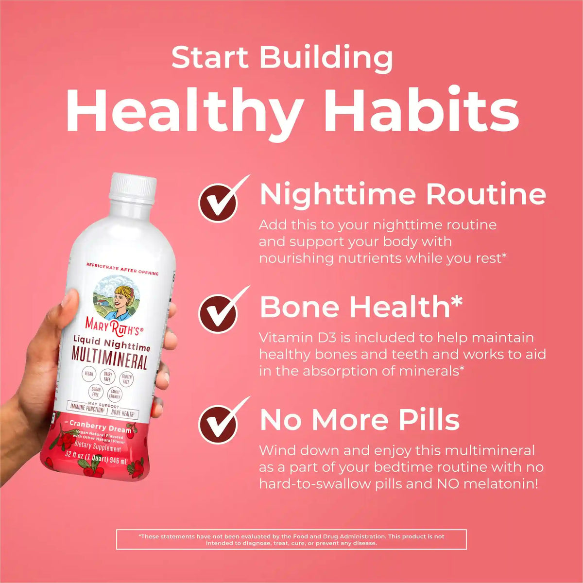 Liquid Nighttime Multimineral (Cranberry)