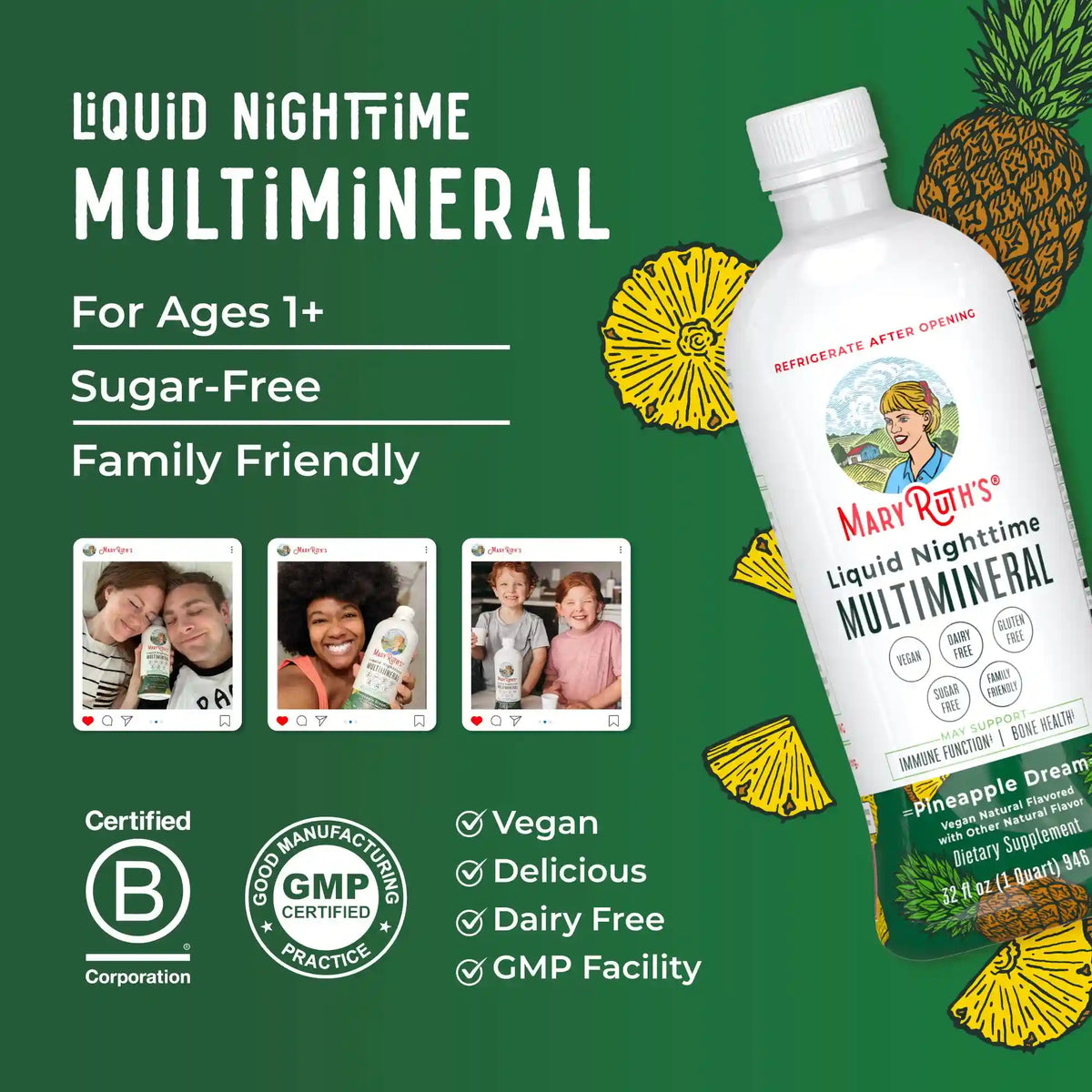Liquid Nighttime Multimineral (Pineapple)
