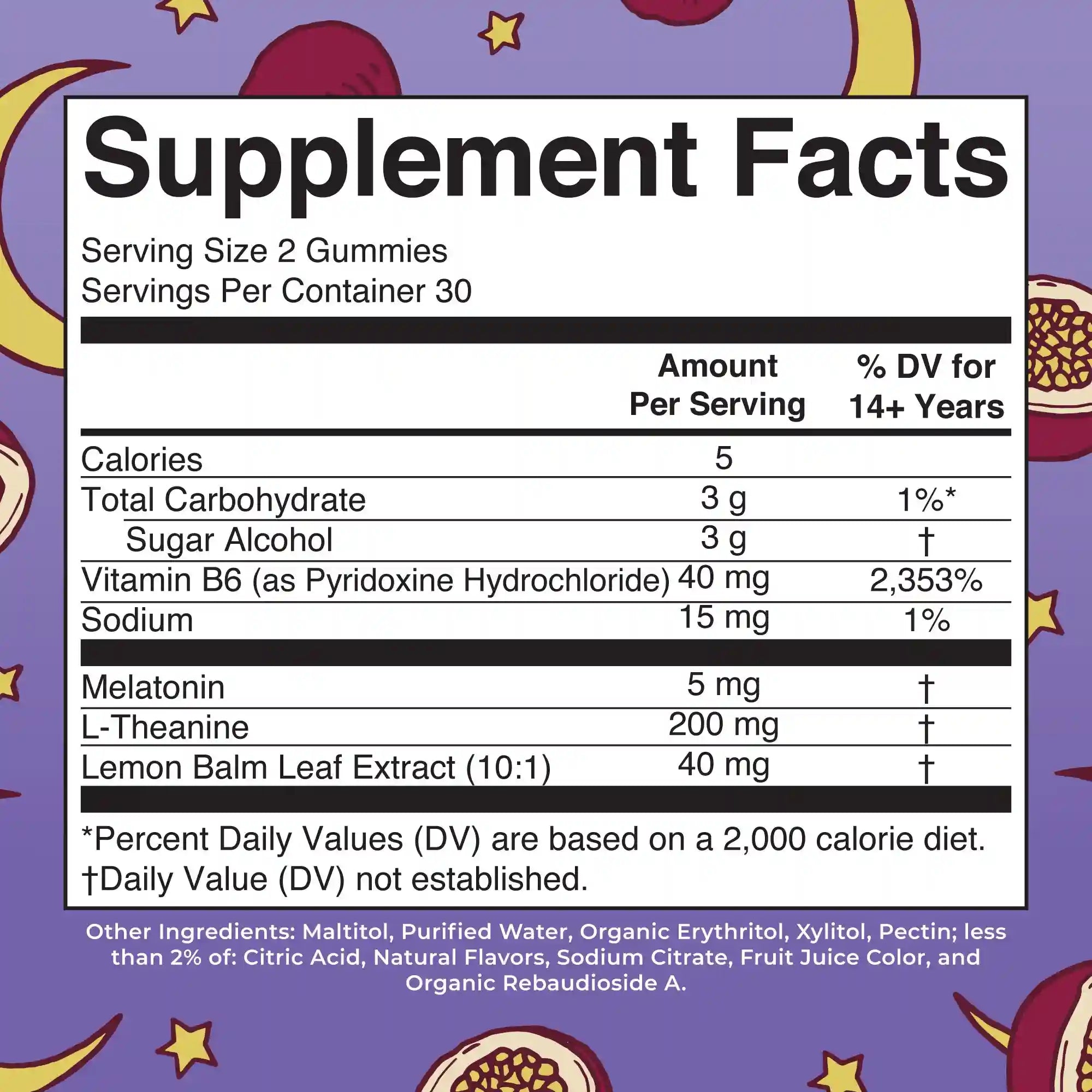 Melatonin Sleep Gummies (Passion Fruit Jasmine Tea)