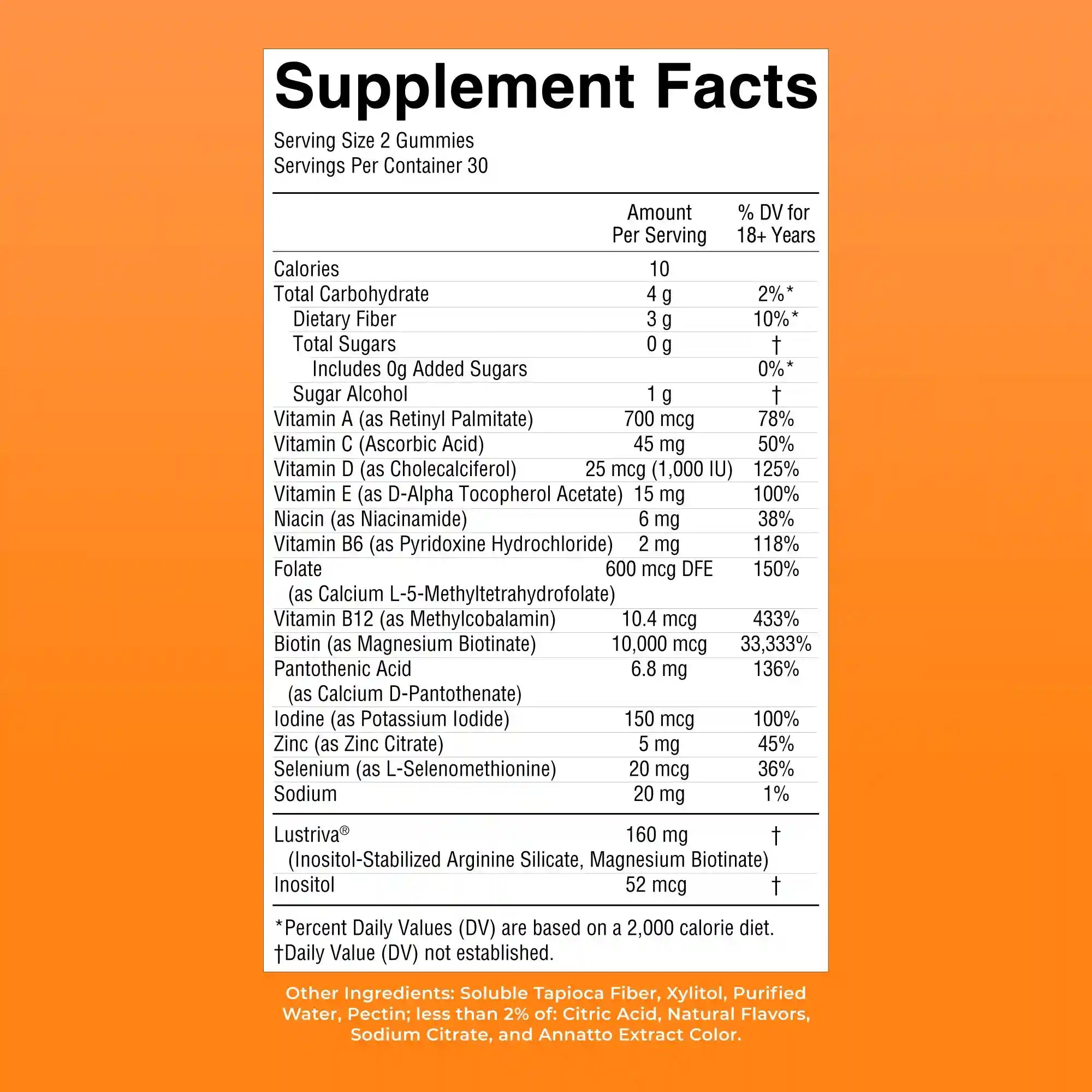 Multivitamin + Hair Growth Gummies