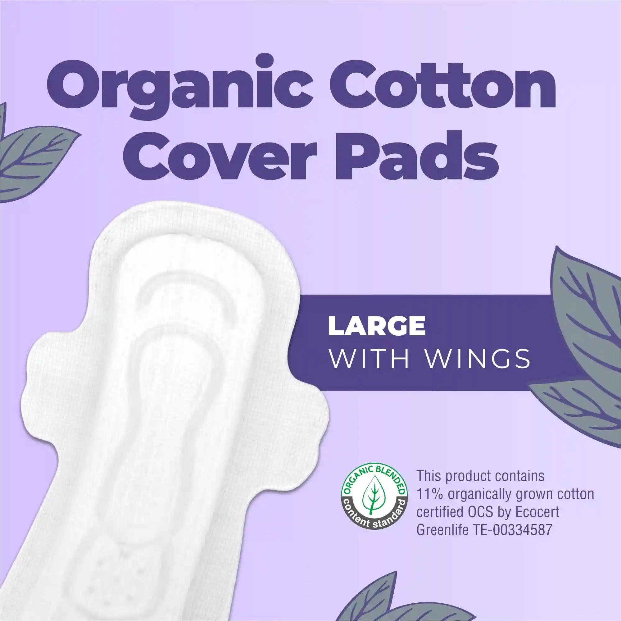 Organic Cotton Cover Pads (Large)