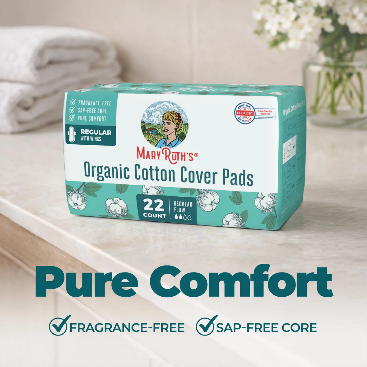Organic Cotton Cover Pads (Regular)