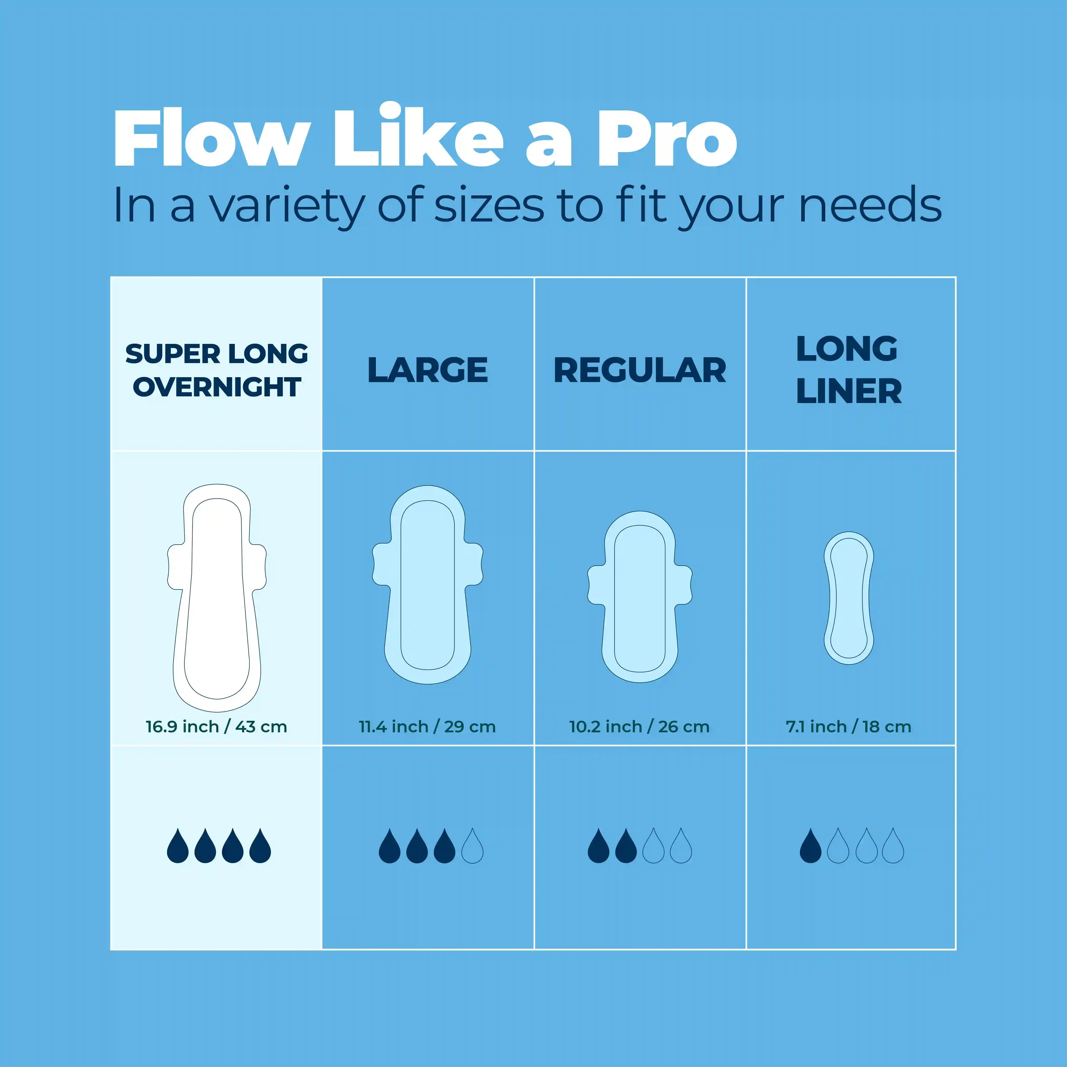 Organic Cotton Cover Pads (Super Long Overnight)