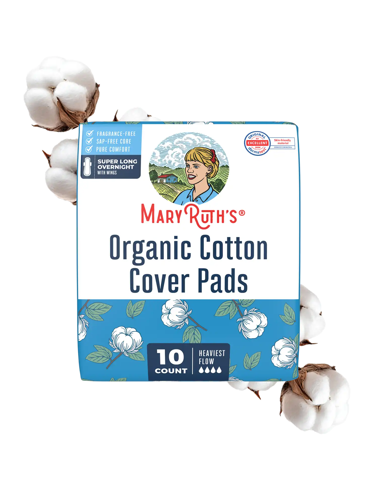 Organic Cotton Cover Pads (Super Long Overnight)