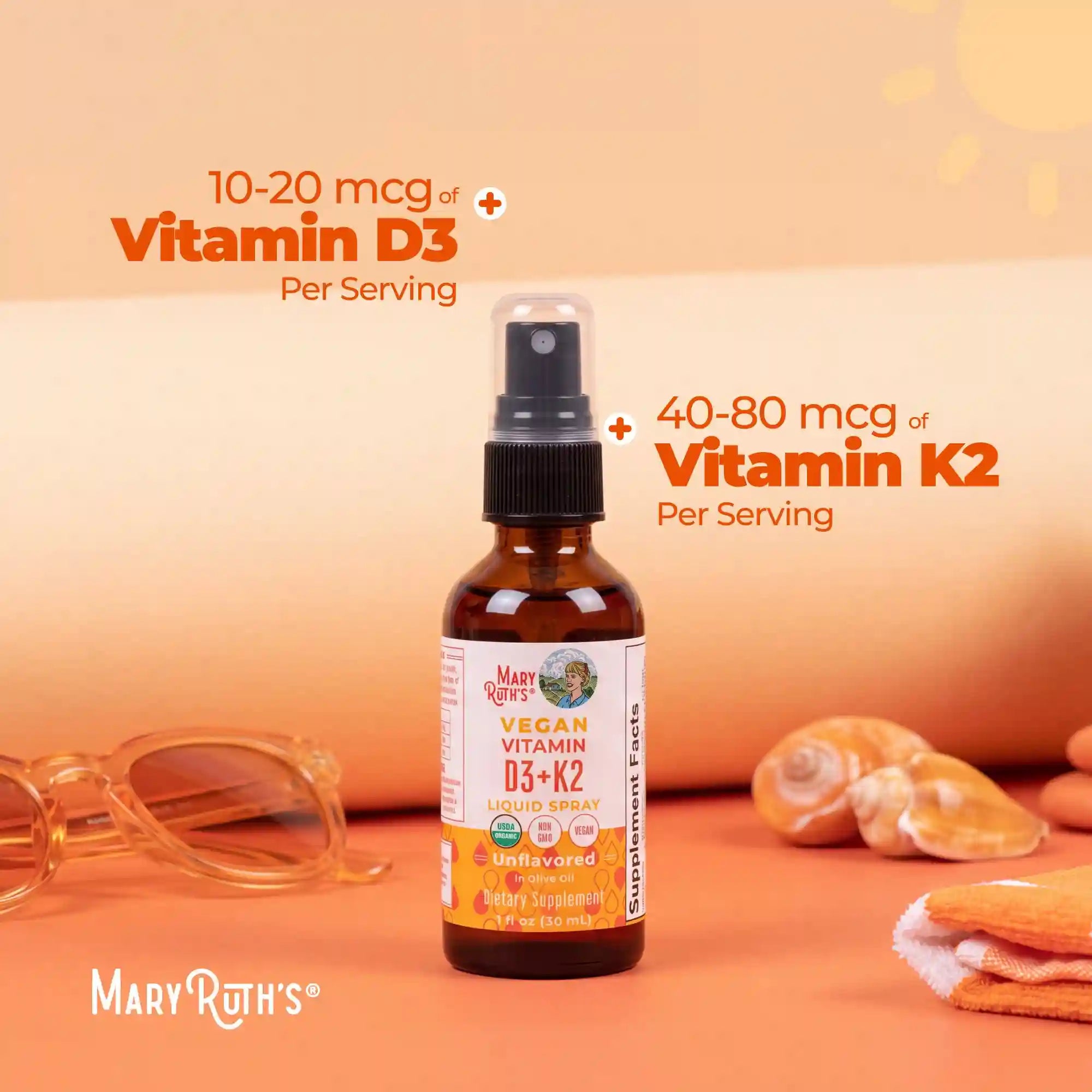 Organic D3 + K2 Spray