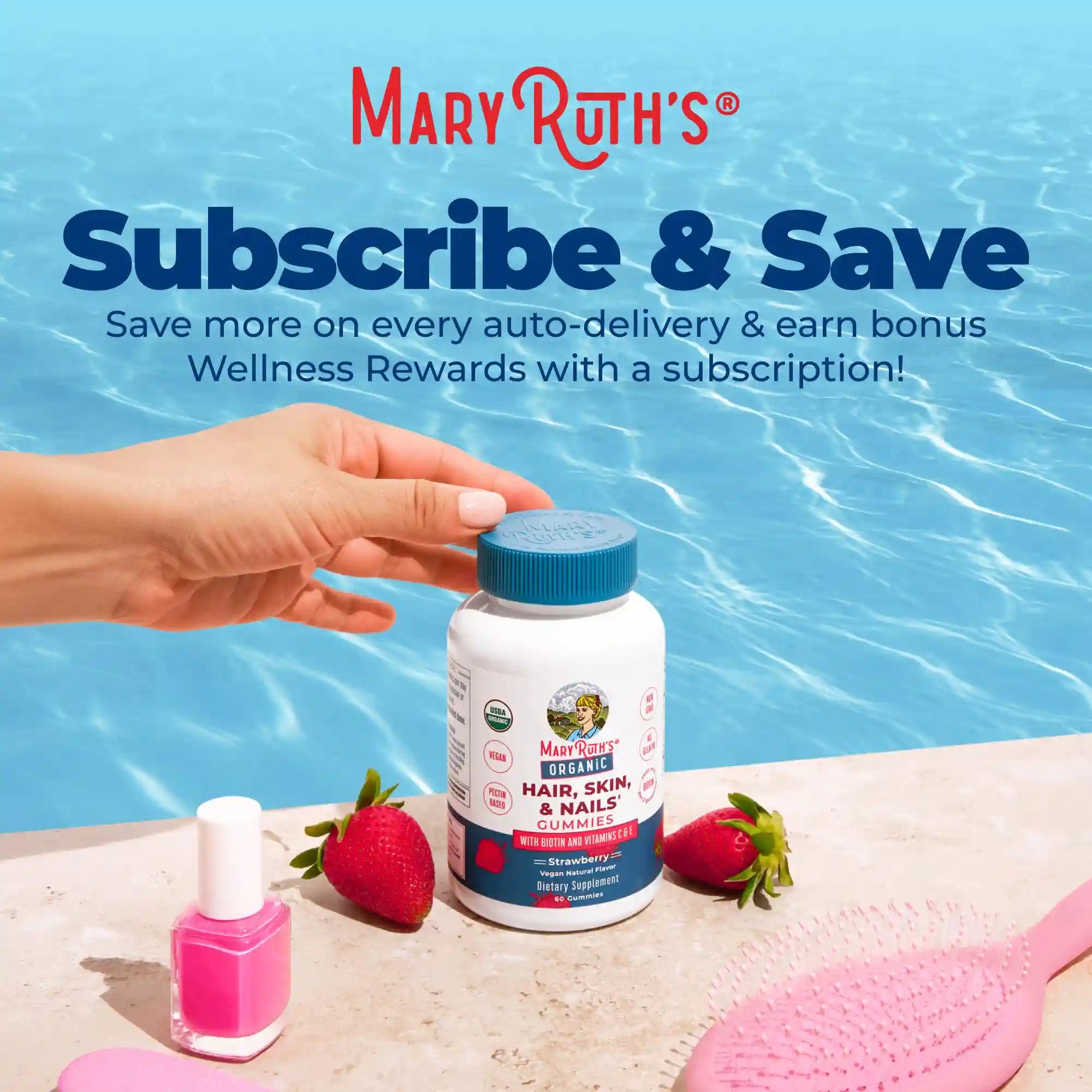 Organic Hair, Skin, & Nails Gummies