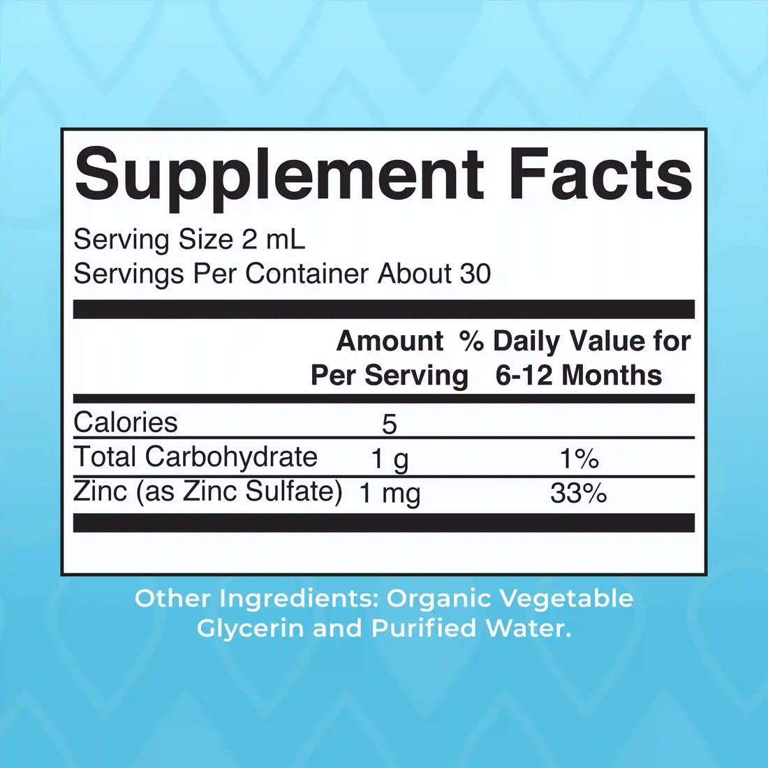 Organic Infant Liquid Zinc