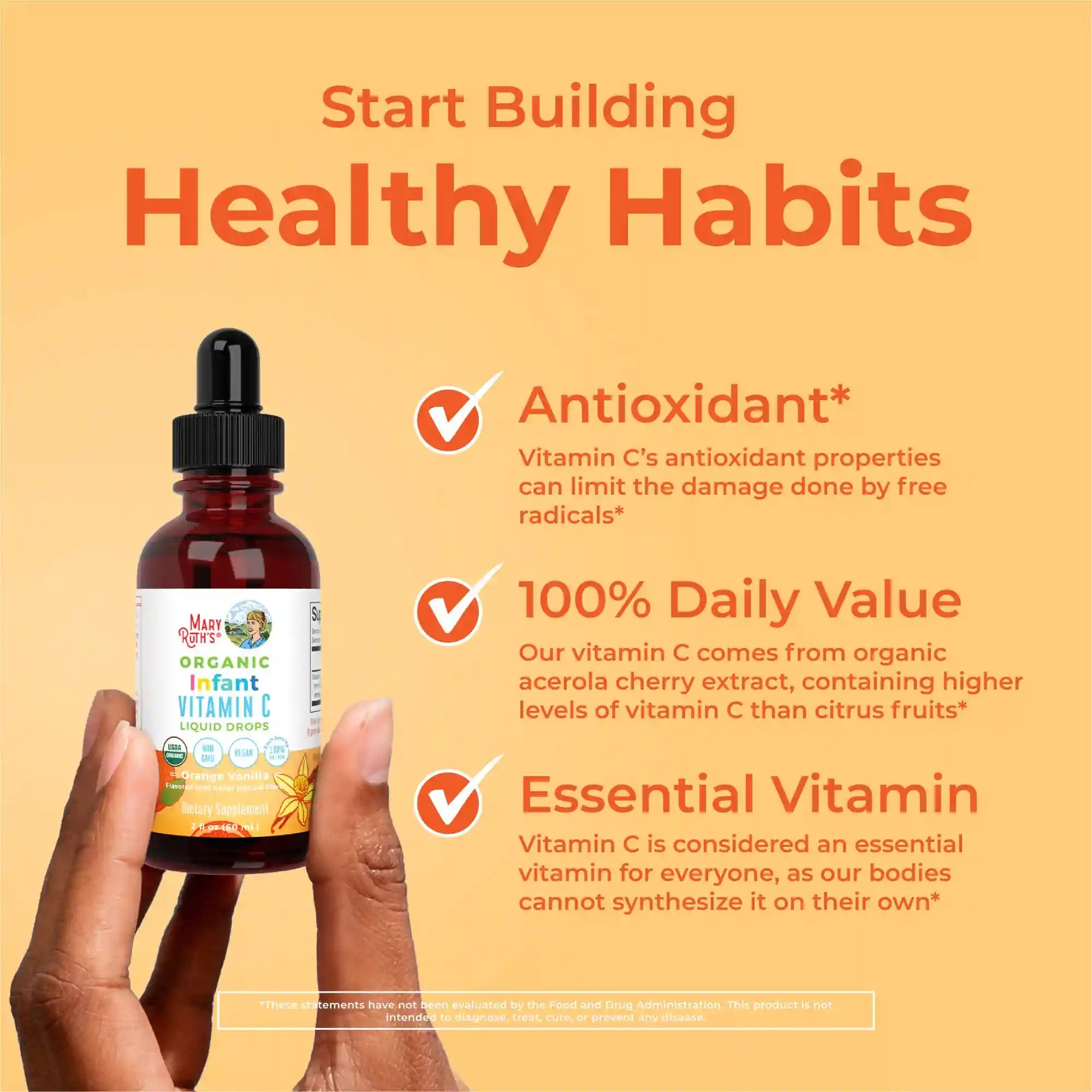 Organic Infants Vitamin C Liquid Drops