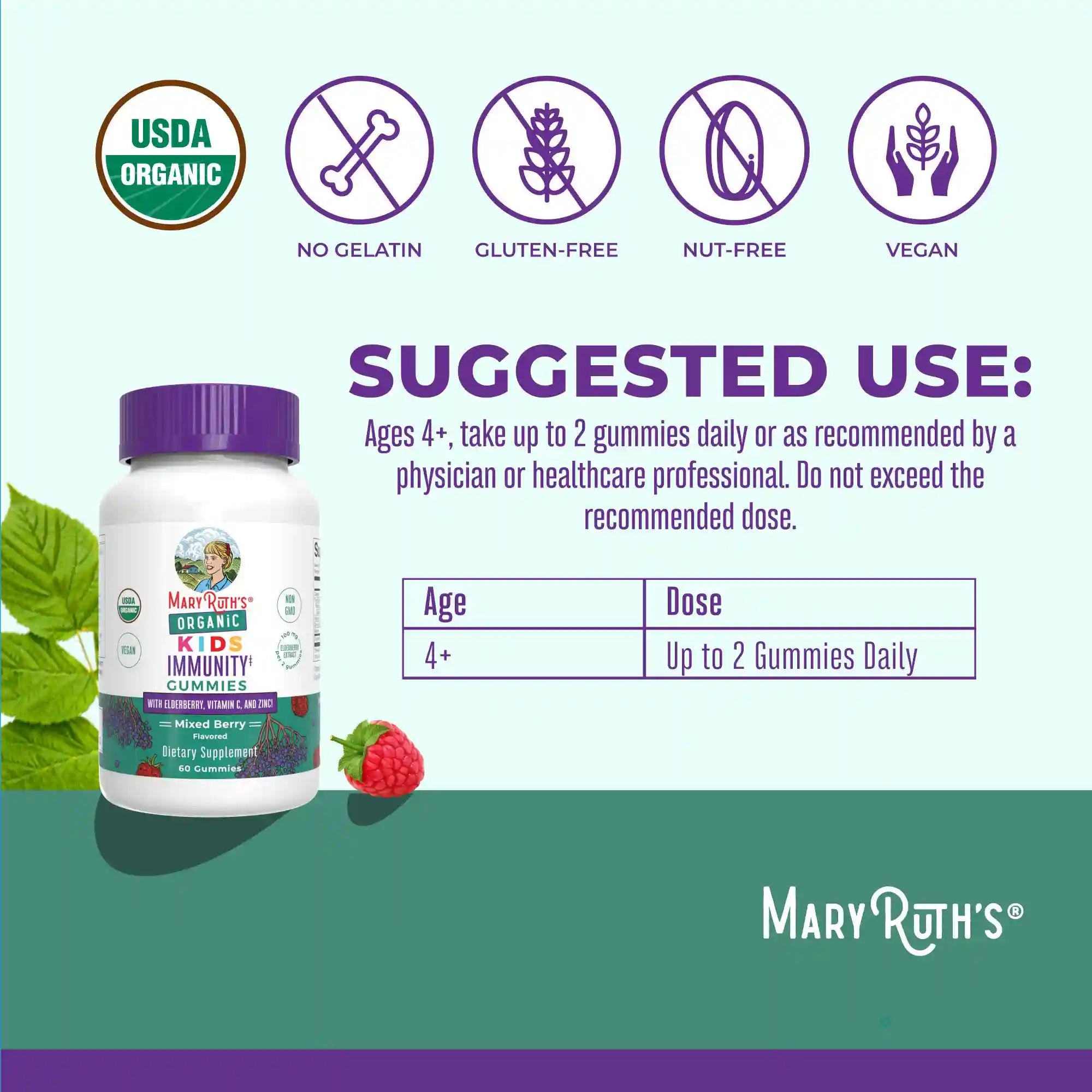 Organic Kids Immunity Gummies