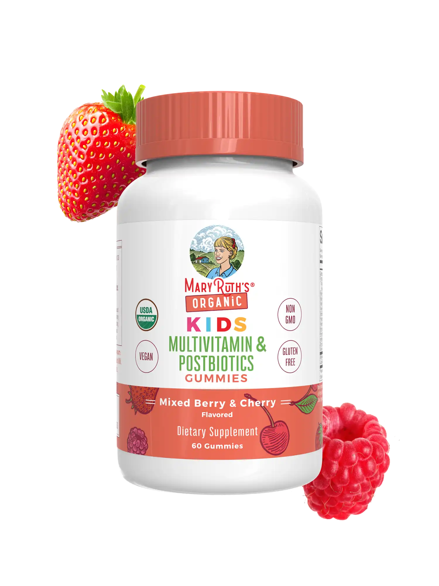 Organic Kids Multivitamin + Postbiotics Gummies