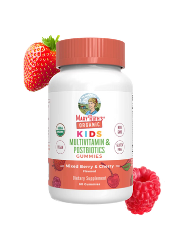 Organic Kids Multivitamin + Postbiotics Gummies