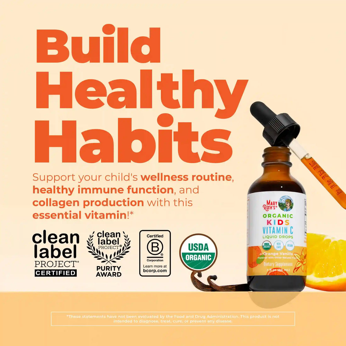 Organic Kids Vitamin C Liquid Drops