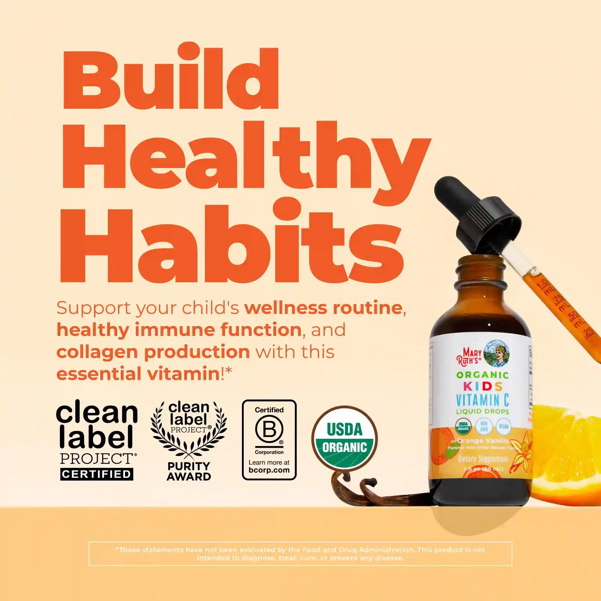 Organic Kids Vitamin C Liquid Drops