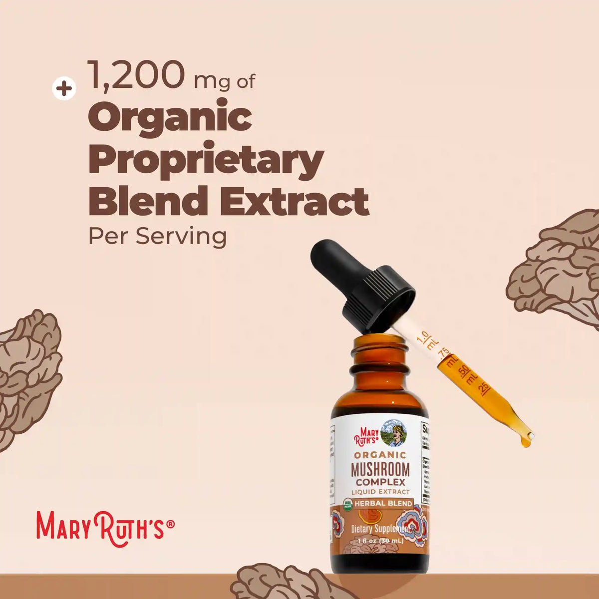 Organic Mushroom Complex Liquid Drops
