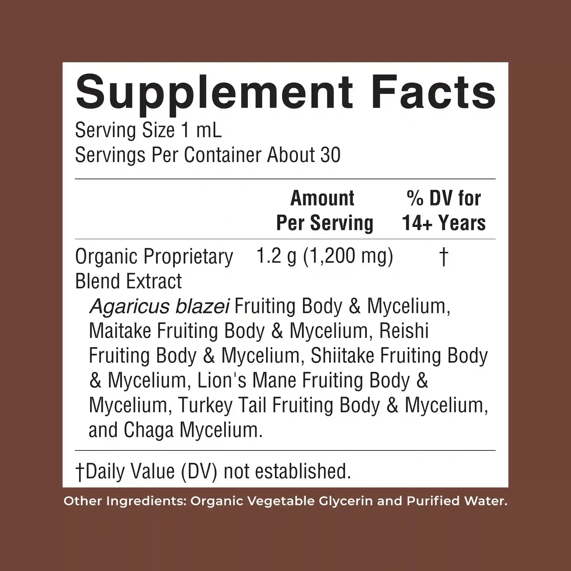 Organic Mushroom Complex Liquid Drops