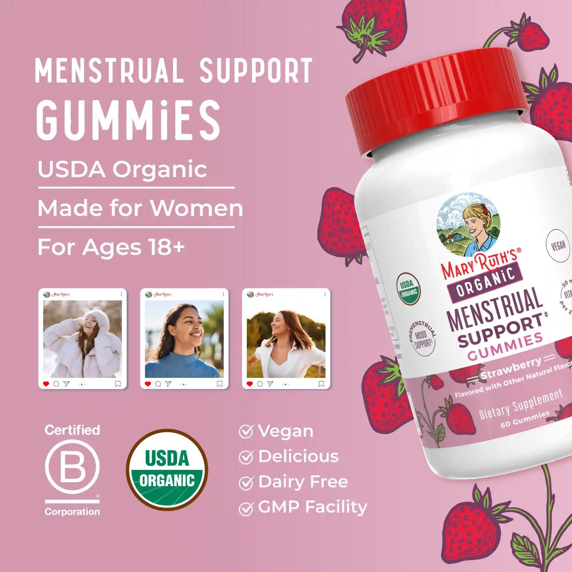 Organic Premenstrual Support Gummies