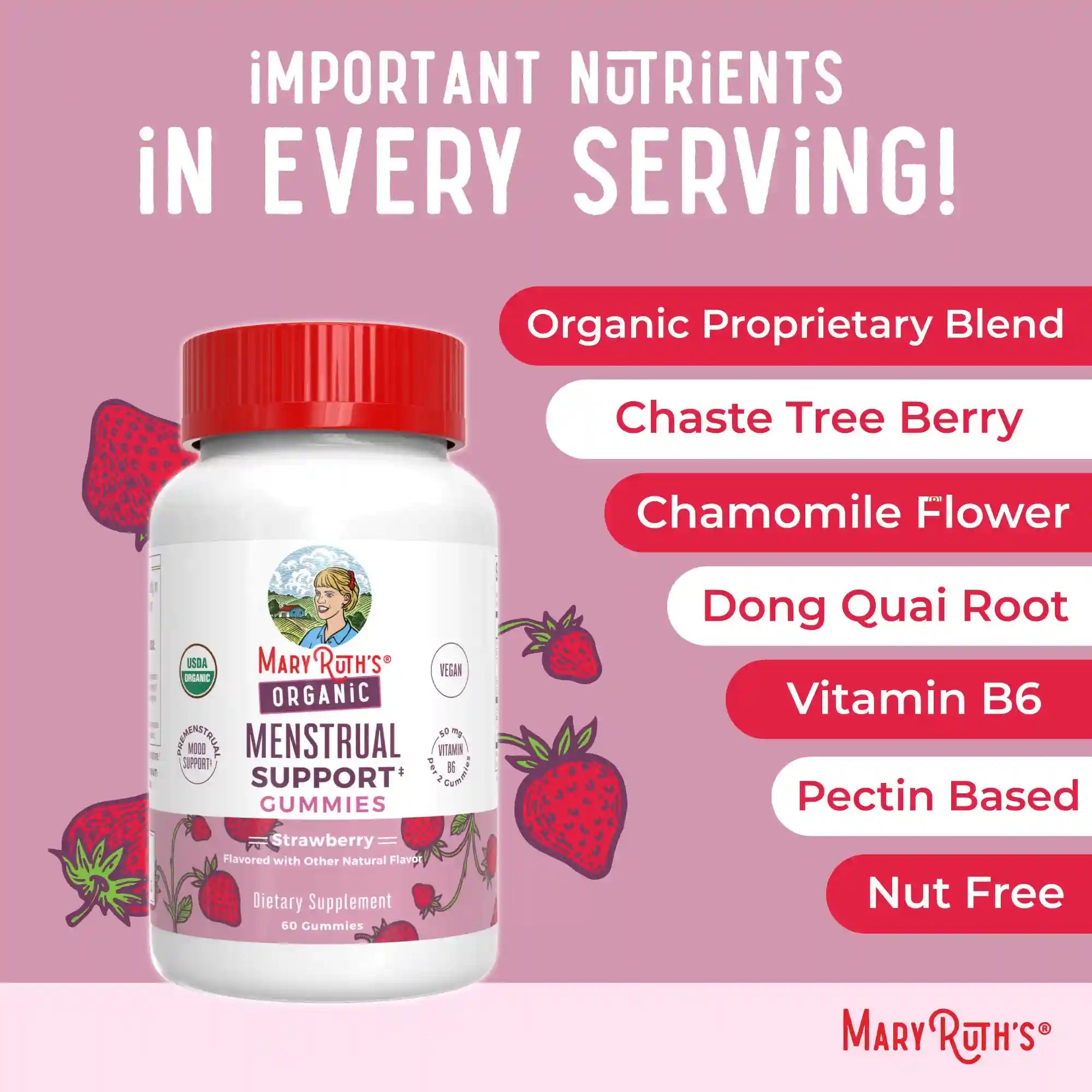 Organic Premenstrual Support Gummies