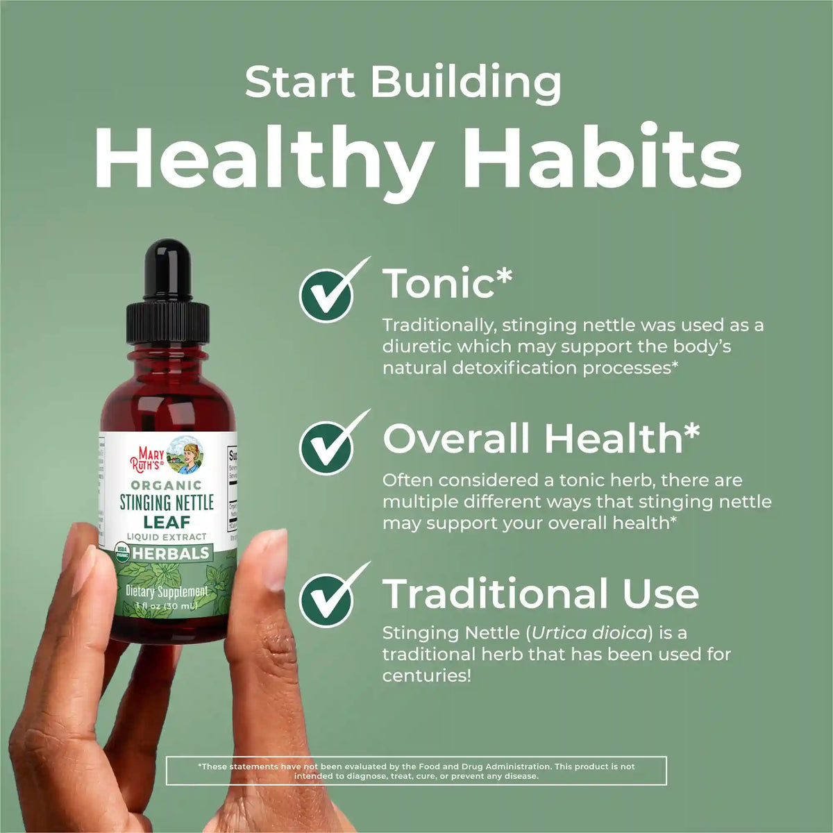 Organic Stinging Nettle Leaf Liquid Drops
