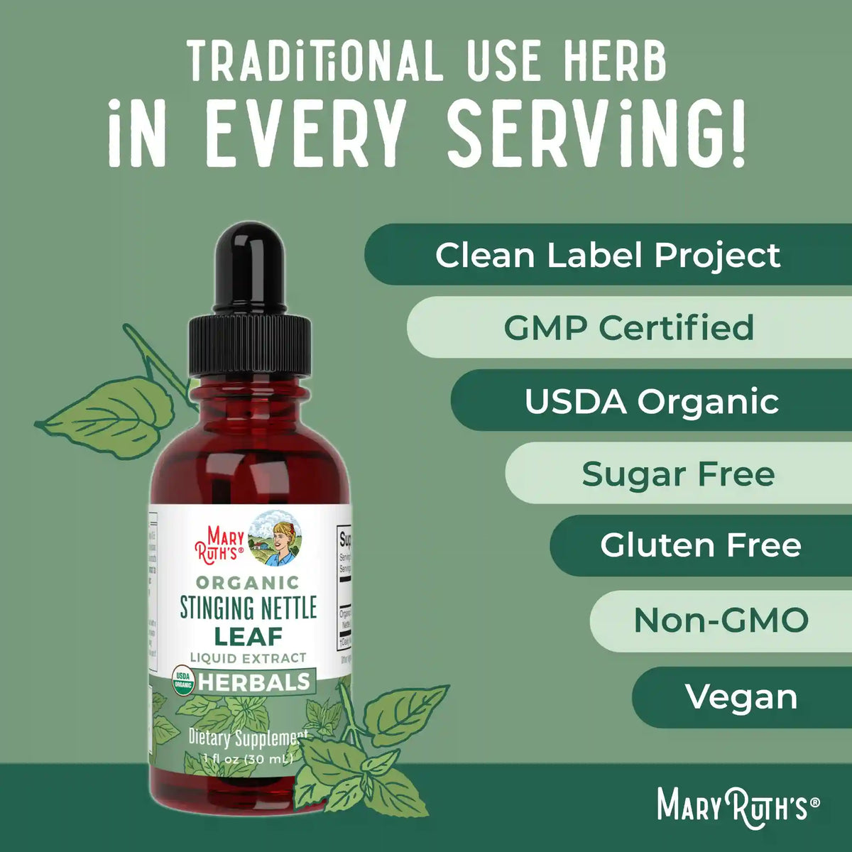 Organic Stinging Nettle Leaf Liquid Drops