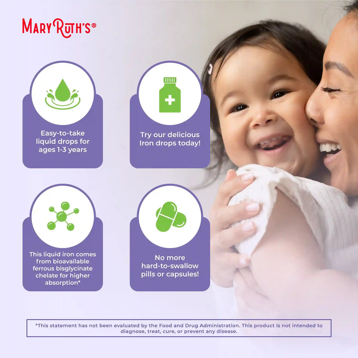 Organic Toddler Iron Liquid Drops