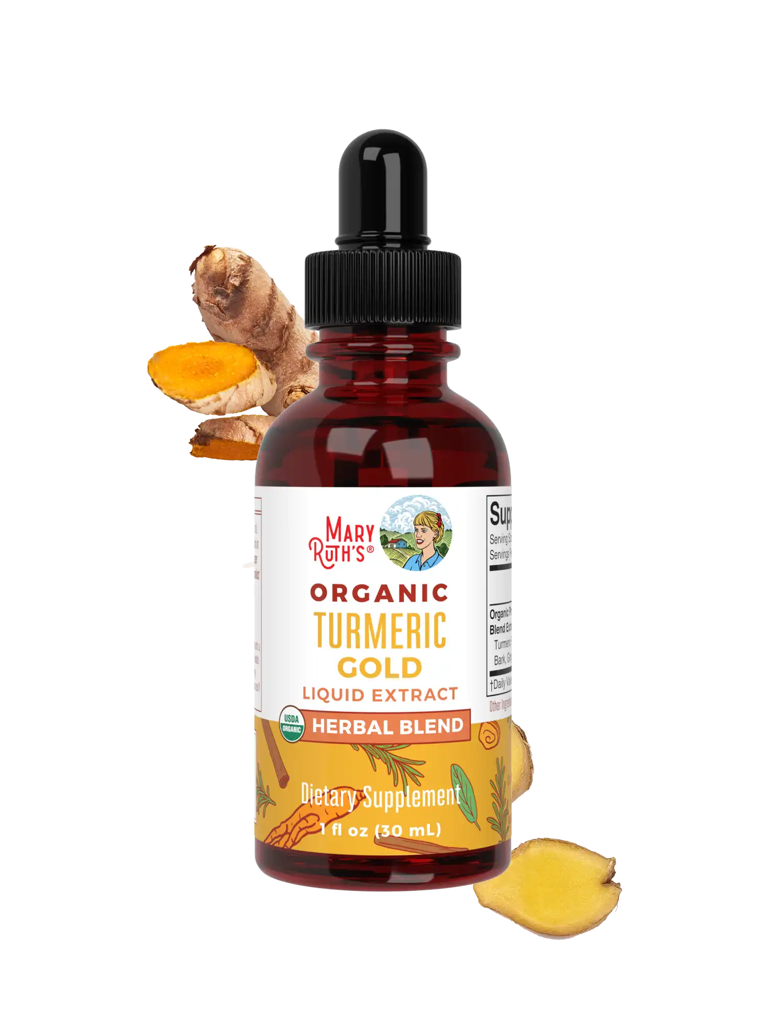 Organic Turmeric Gold Herbal Blend Liquid Drops