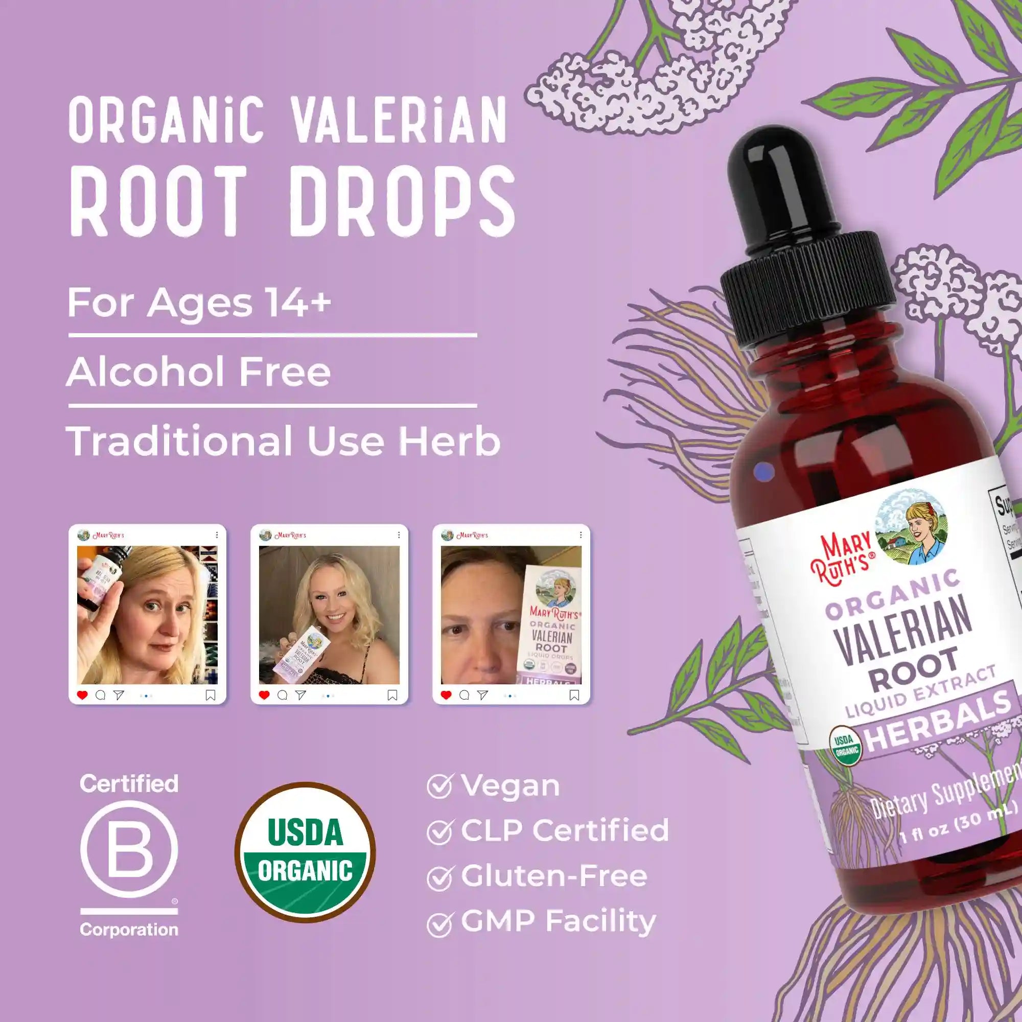 Organic Valerian Root Liquid Drops