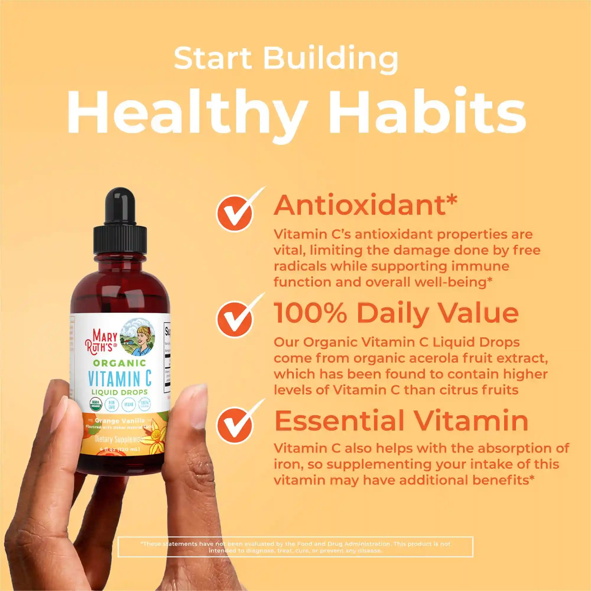 Organic Vitamin C Liquid Drops