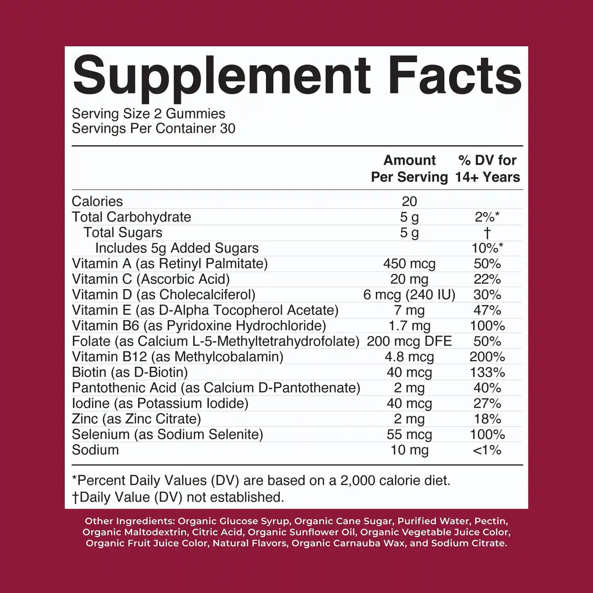 Organic Women's Multivitamin Gummies