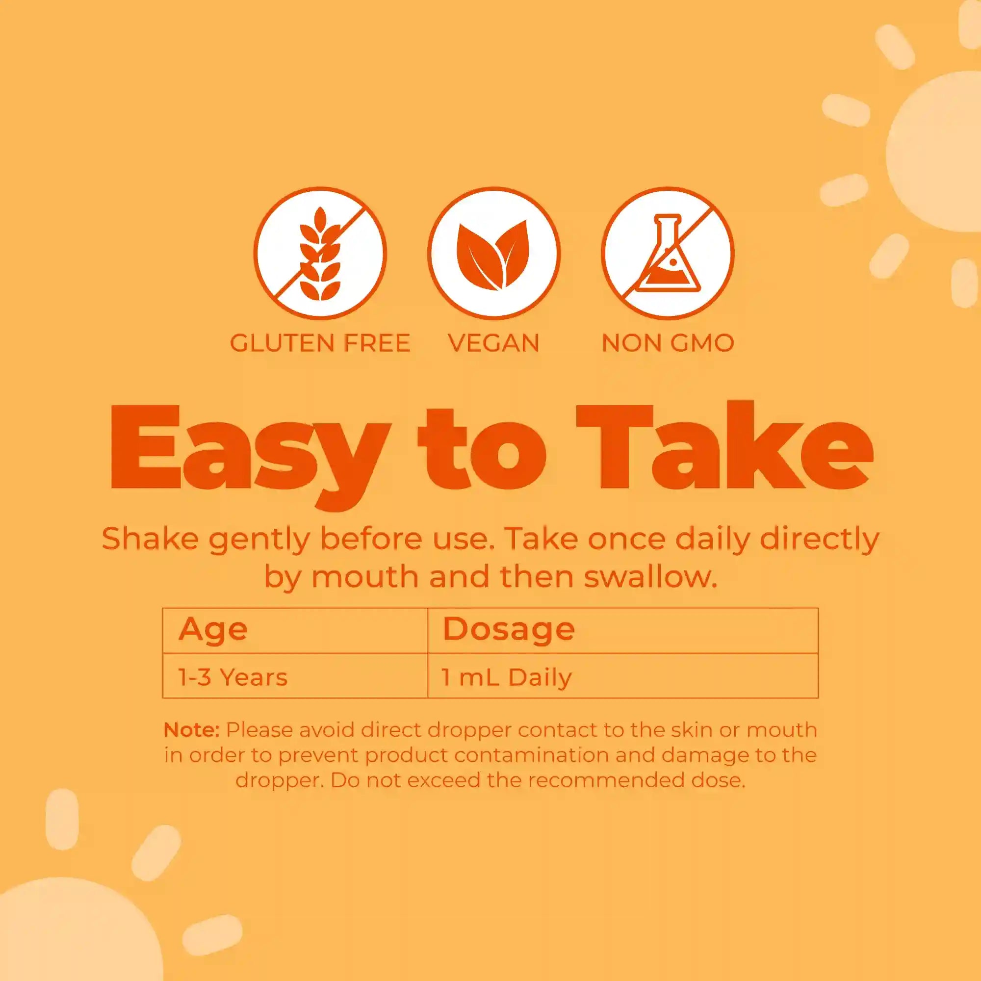 Toddler Vitamin D3+K2 Liquid Drops