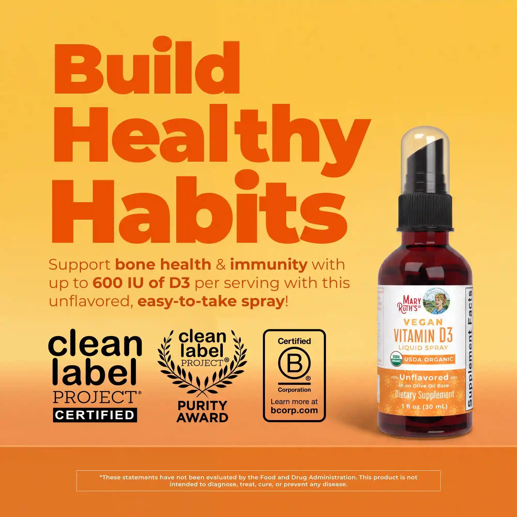 Vegan Vitamin D3 Liquid Spray