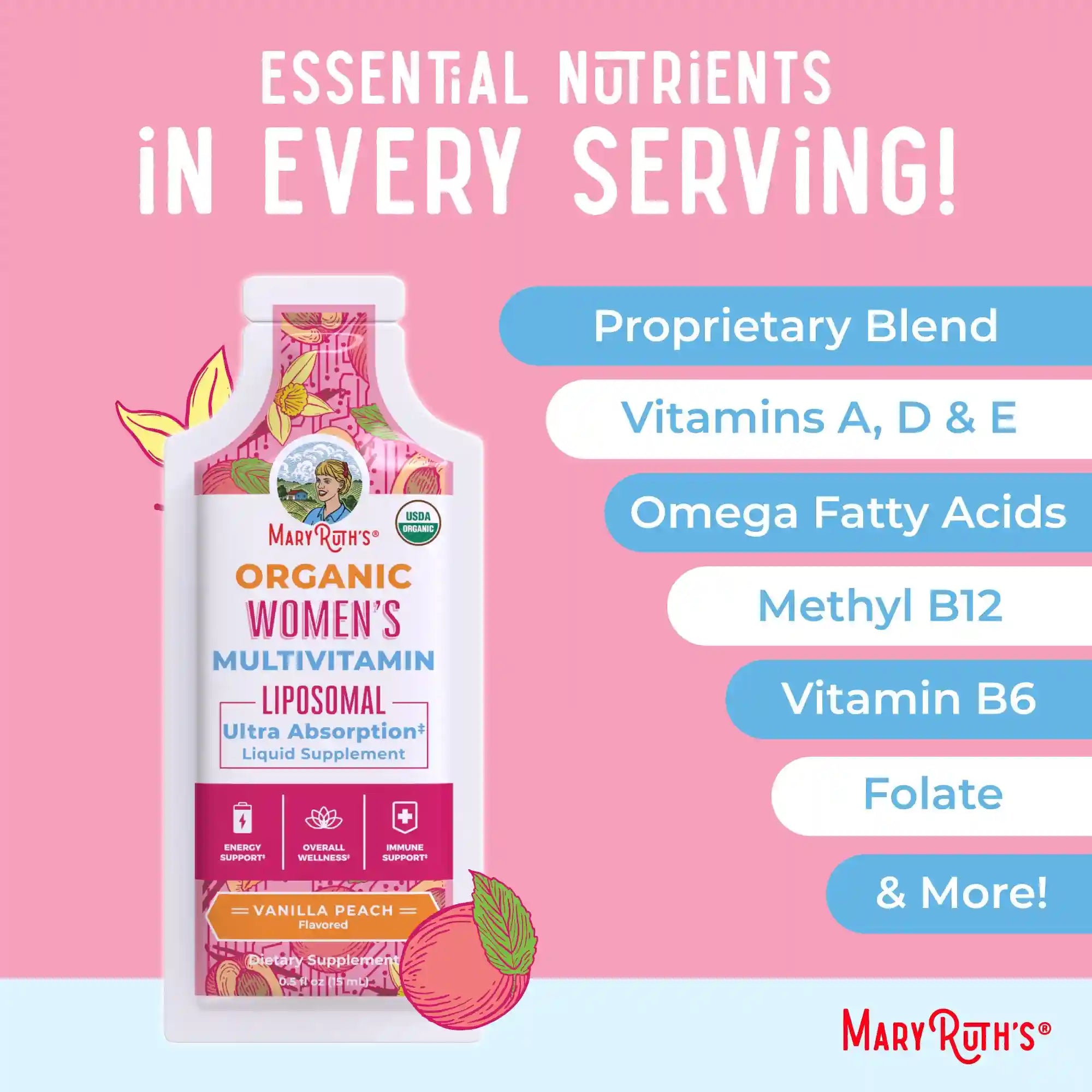 Women's Organic Multivitamin Liposomal Pouches
